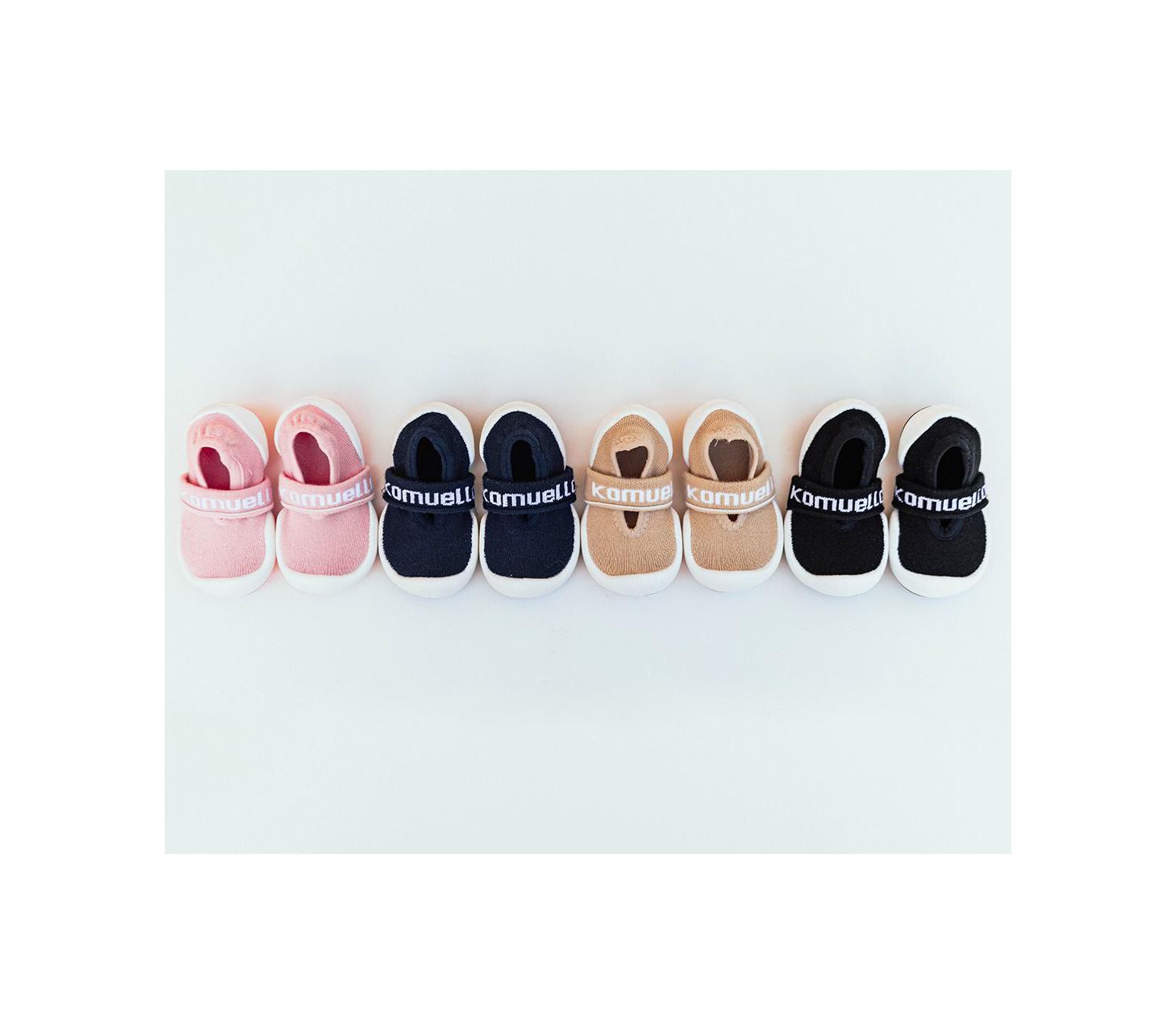 Infant Boy Girl First Walk Sock Shoes Flat Navy