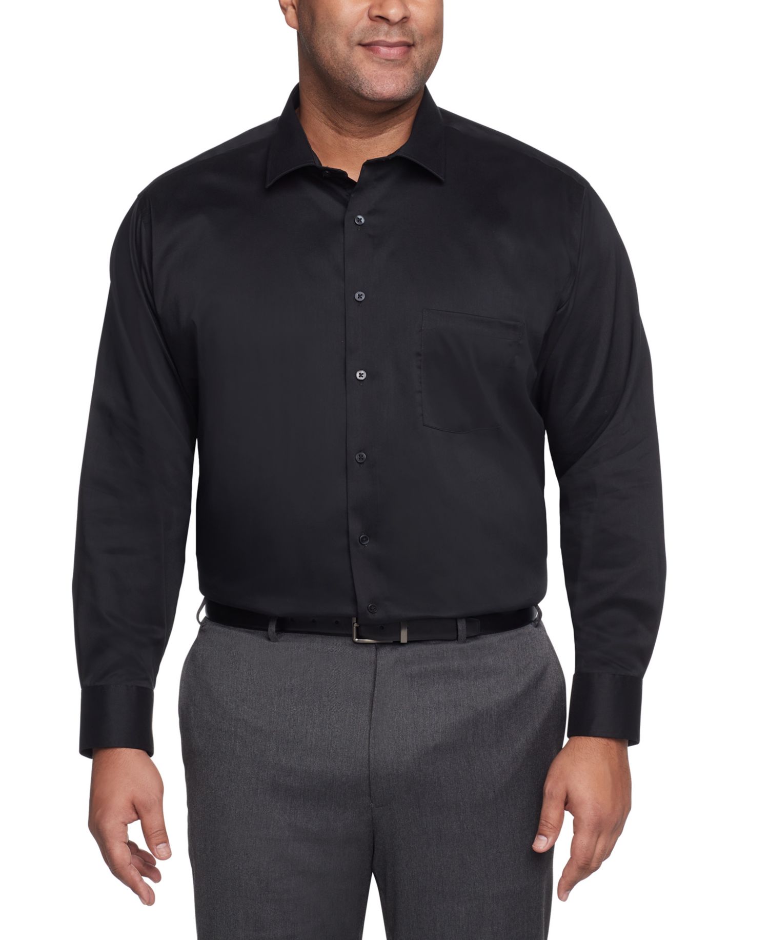 Big & Tall Men's Ultra Wrinkle Free Solid Dress Shirt
