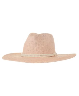 Rope Trim Straw Panama Hat