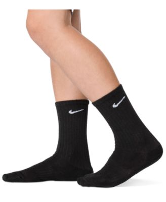 Big Kids' Cushioned Crew Socks, 6 Pairs