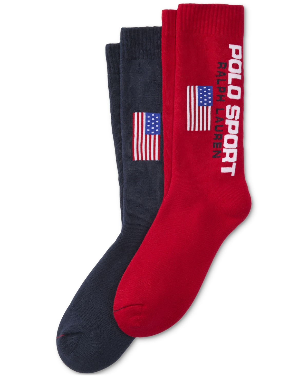 Shop Polo Ralph Lauren Men's Sport Crew Socks, 2-pack In Asst