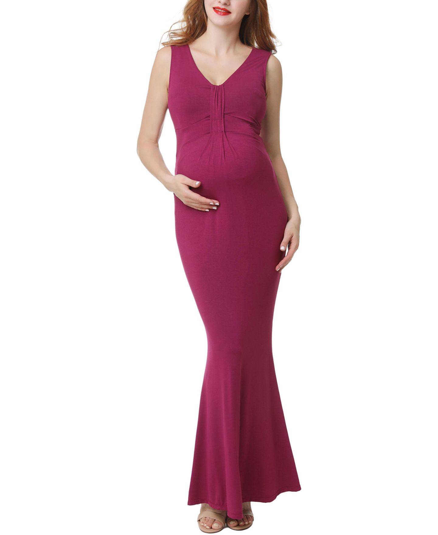 Женское платье kimi + kai Mermaid Maxi, цвет: Ягодный — фото 1