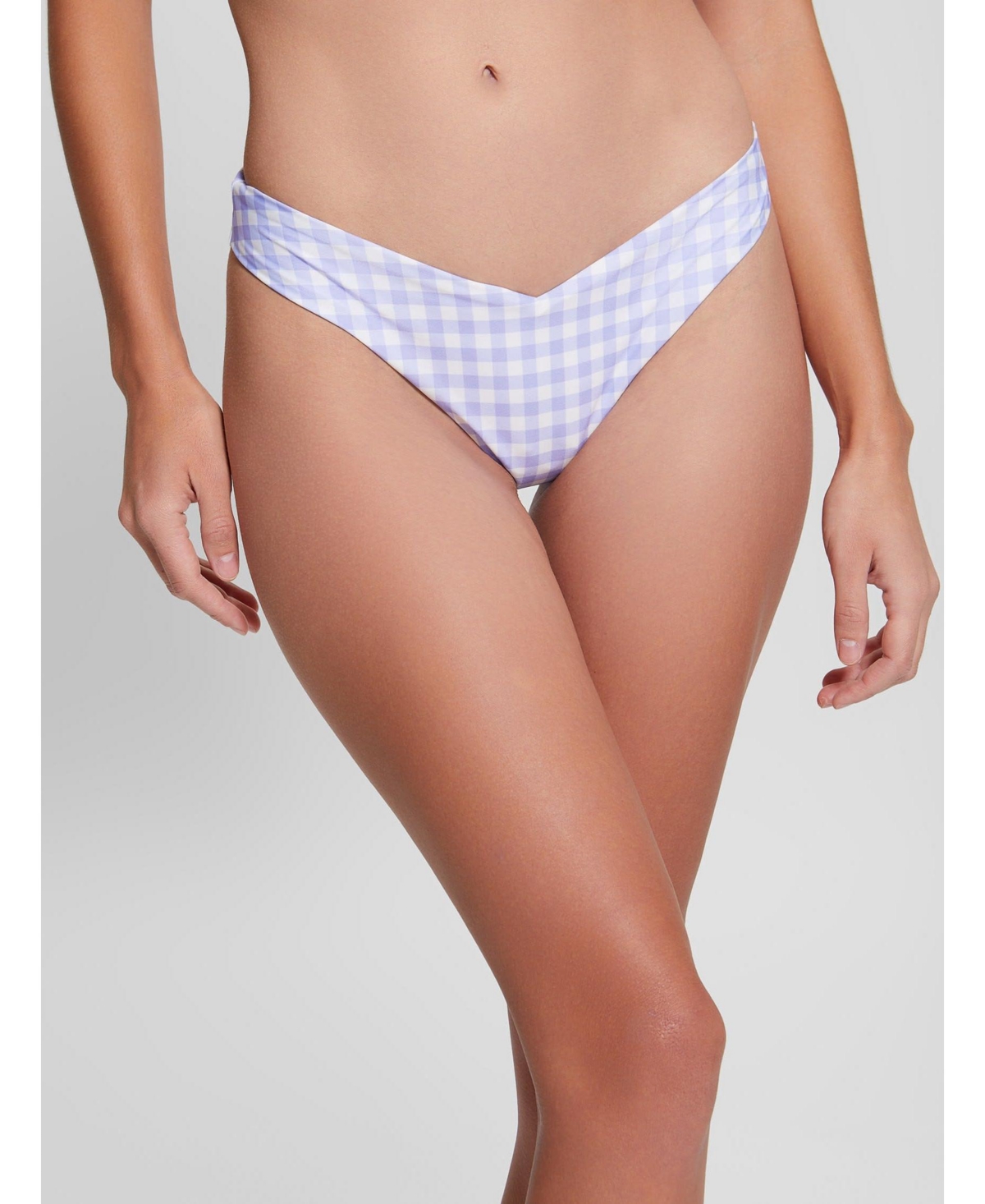 Women's Eco V-Front Brazilian Bikini Bottoms - Small white lavander vich