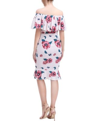 Maternity Floral Print Nursing Mermaid Dress