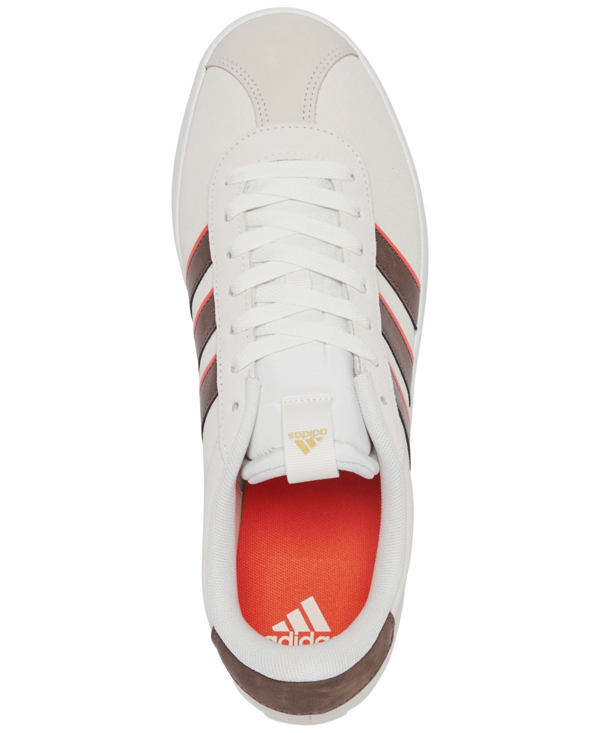 Shop Adidas Originals Men's Vl Court 3.0 Casual Sneakers From Finish Line In Off White,earth Strata,go