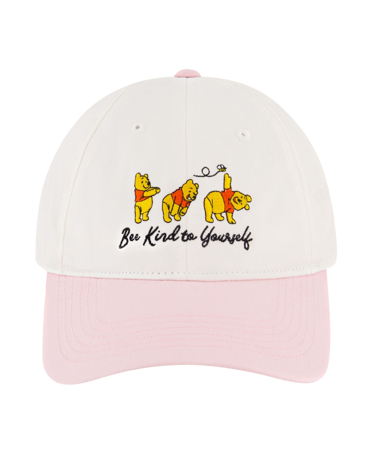Winnie The Pooh Bee Kind To Yourself Dad Cap - White/pink