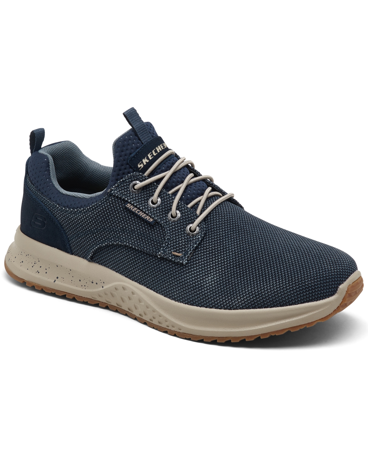 Men's Relaxed Fit: Fletch - Oxley Memory Foam Casual Sneakers from Finish Line - Blu-blue