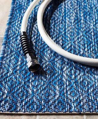 Courtyard CY8520 Navy 8' x 11' Outdoor Area Rug