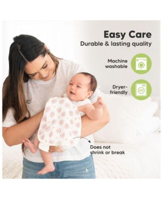 5pk Softe Muslin Burp Cloths for Baby Girls and Boys, Organic Burping Cloths for Babies, Baby Burp Clothes