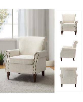 Mooresville Upholstered Armchair with Solid Wood Legs