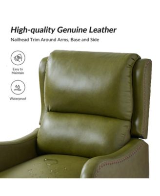 1 piece Leather Pushback Recliner chair
