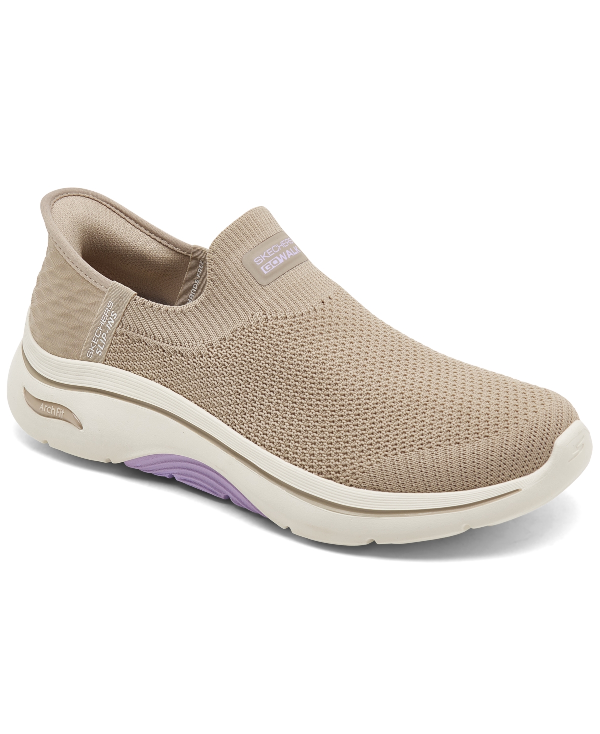 Women's Go Walk Arch Fit 2.0 - Val Walking Sneakers from Finish Line - Taupe/Lavender