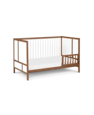 Pixie Finn 3-in-1 Convertible Crib in Walnut/White