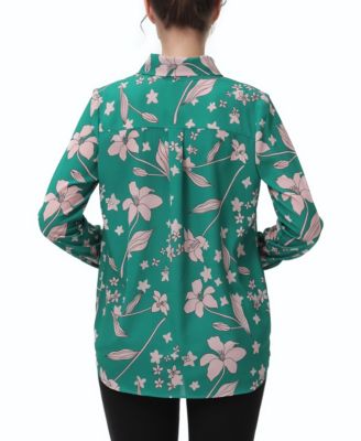 Maternity Tie Neck Nursing Blouse