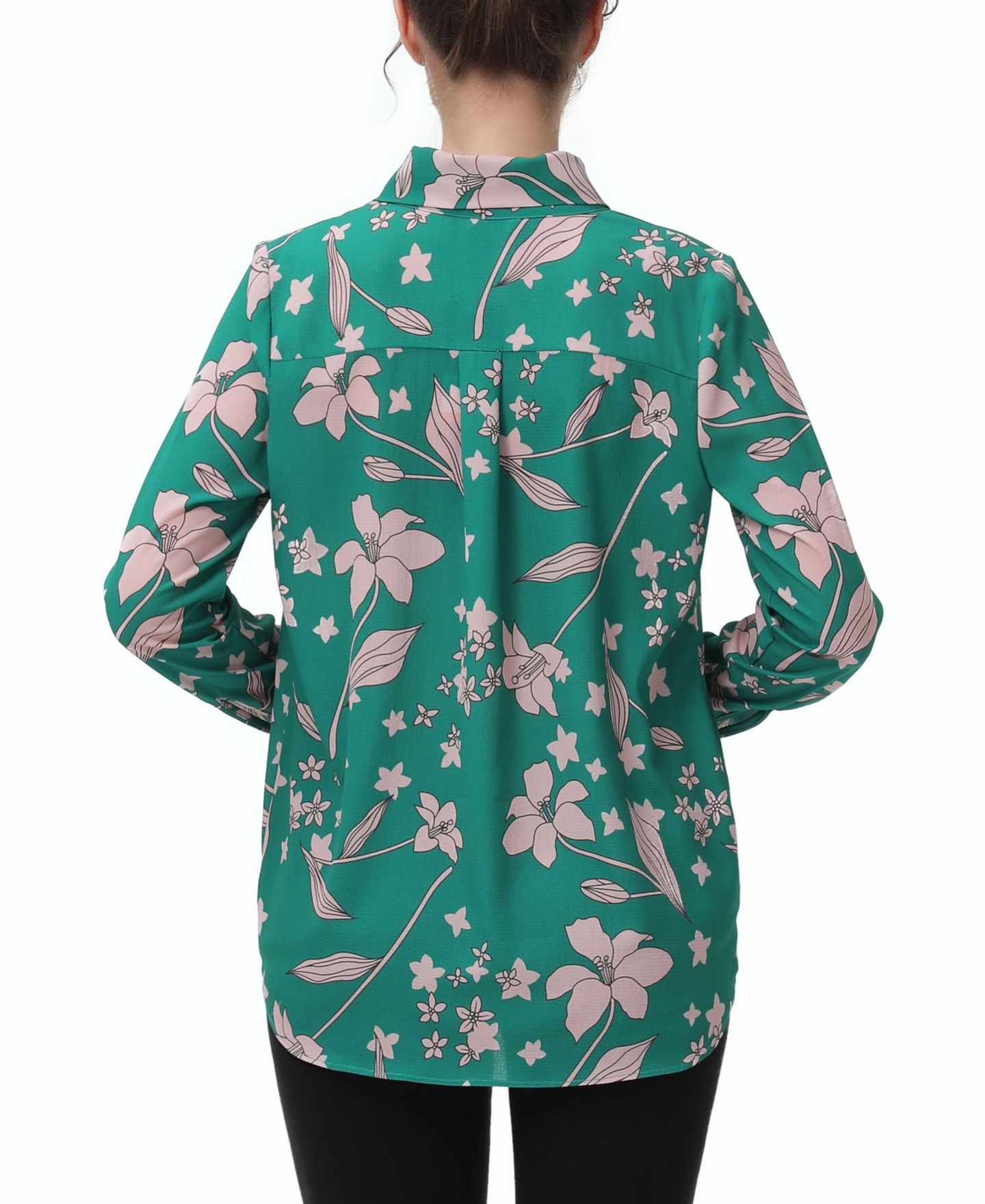Женская блузка kimi + kai Maternity Tie Neck Nursing Blouse, цвет: Разноцветный — фото 2