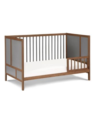 Pixie Finn 3-in-1 Convertible Crib in Walnut/Charcoal