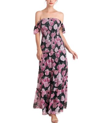 Maternity Acey Smocked Maxi Dress