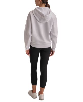 DKNY Sport Women's Varsity Camo Sparkle Logo Fleece Hooded