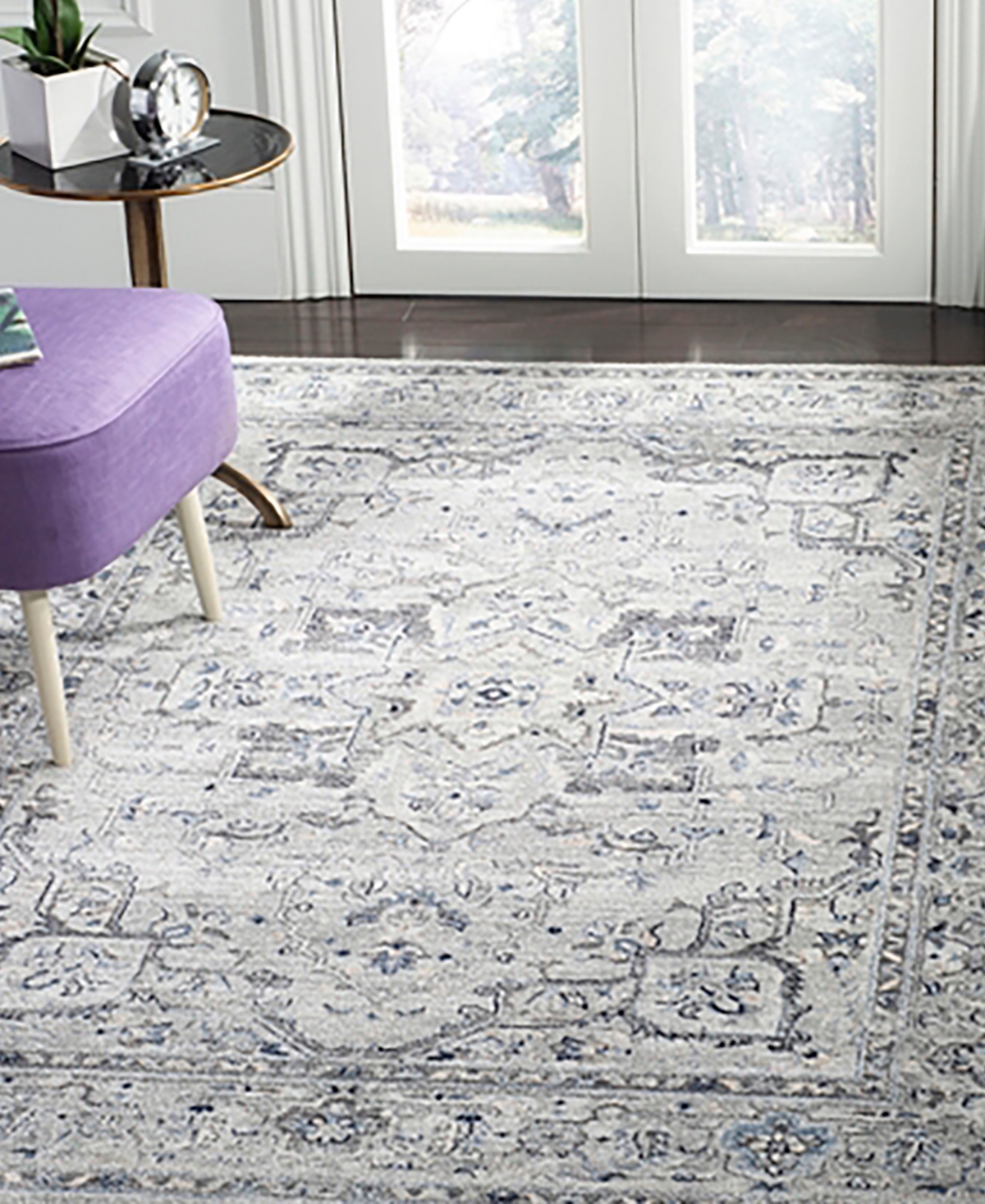 Safavieh Charleston CHL411and DarkArea Rug - Gray
