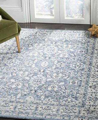 Charleston CHL412 Navy and Creme 8' x 10' Area Rug