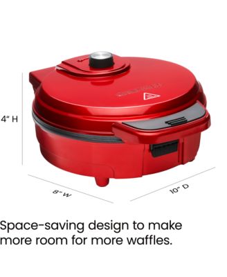 Chefman Anti-Overflow Belgian Waffle Maker w/ Shade Selector, Non Stick Plates