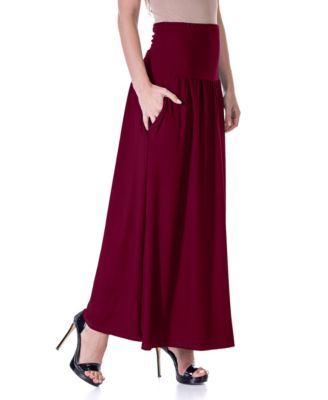 Foldover Maxi Pocket Skirt