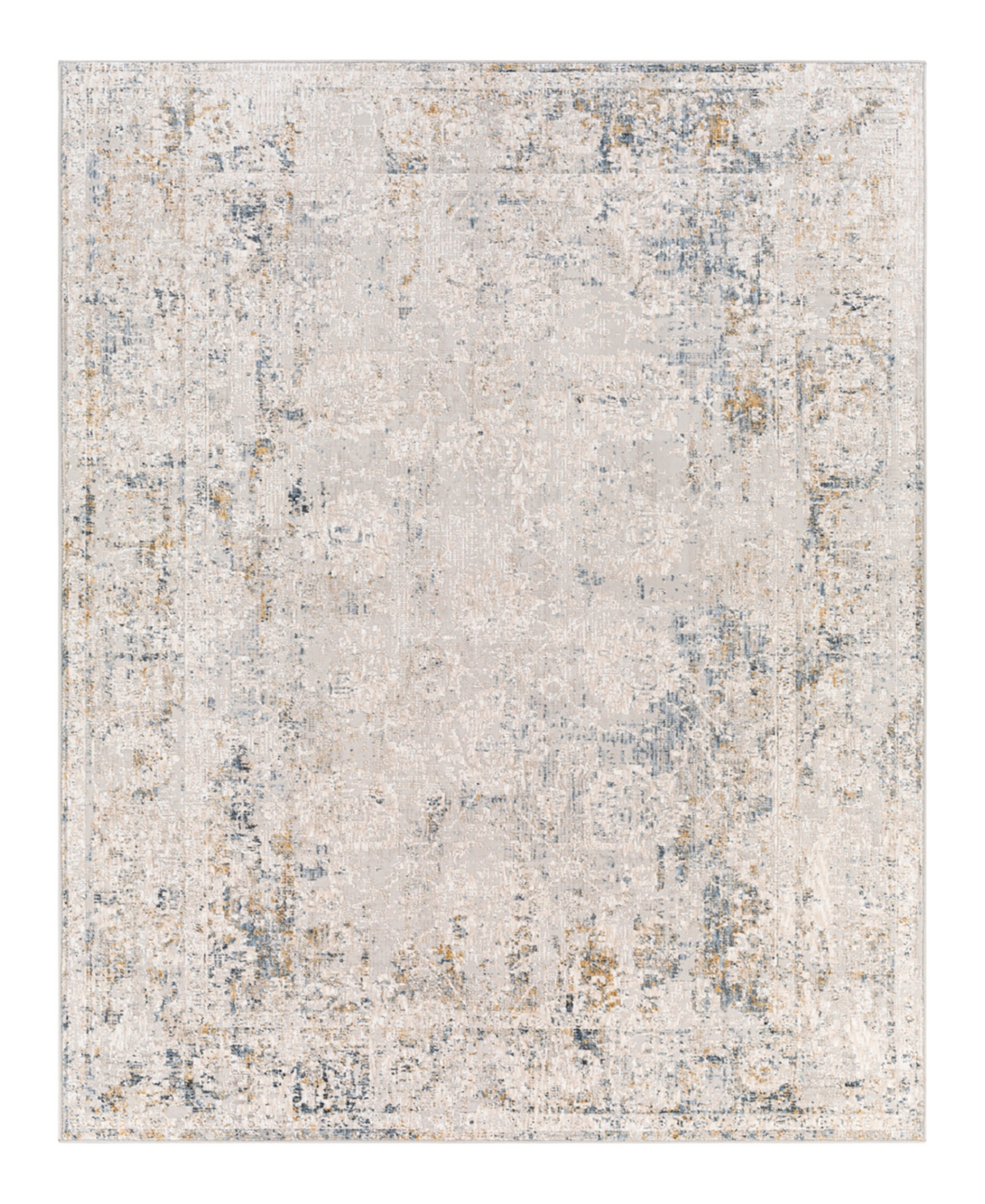 Surya Carmel Crl-2305 5'x7'3 Area Rug In Gray- Navy