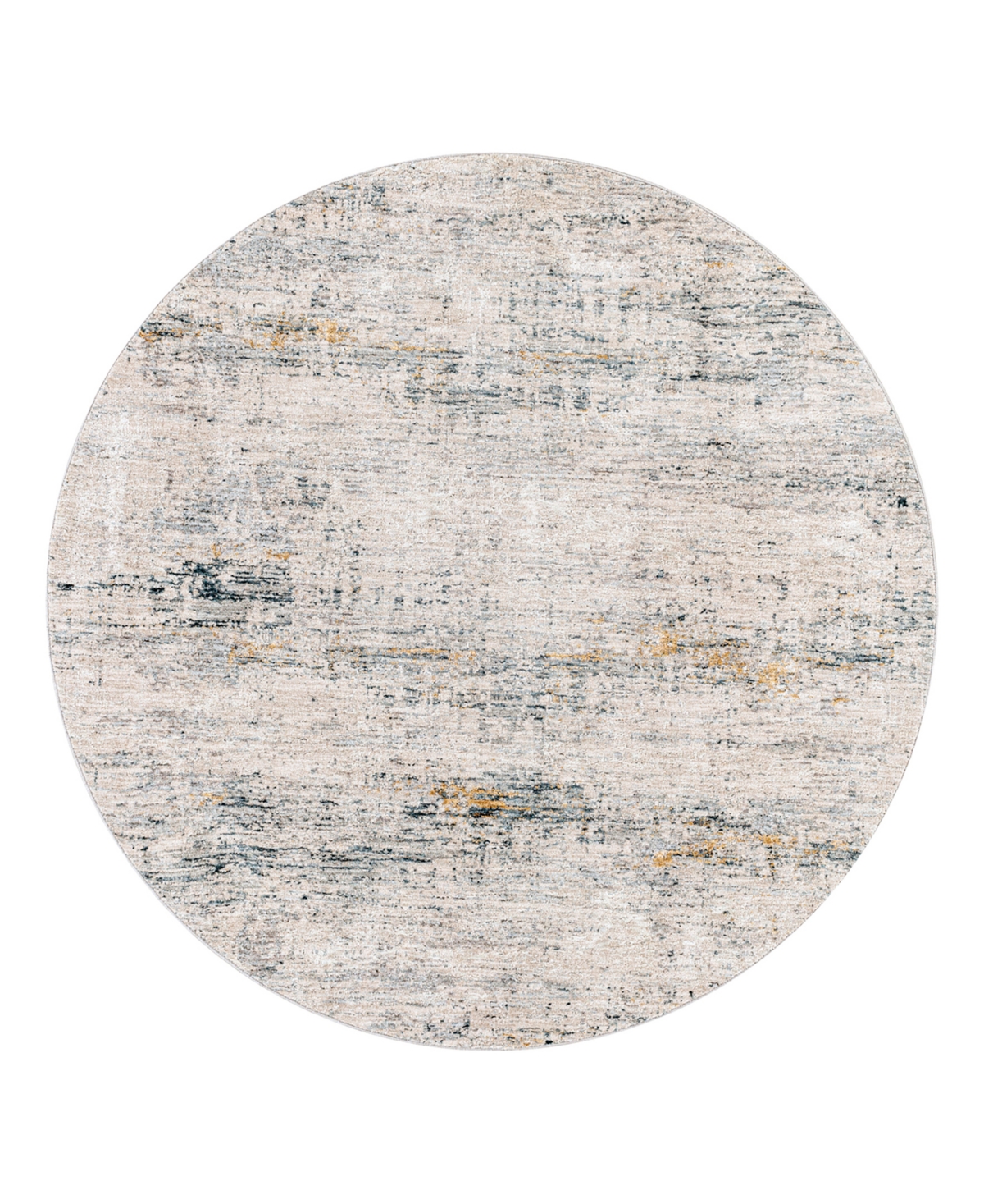 Surya Laila Laa-2308 6'7x6'7 Round Area Rug In Gray- Teal
