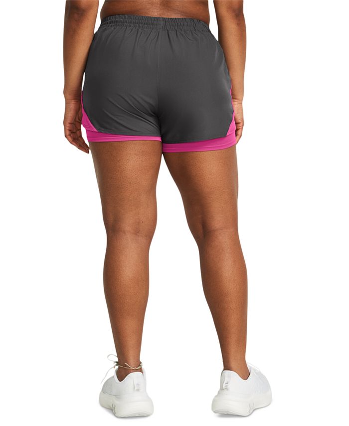 Under Armour Women's Fly By 2-in-1 Layered Shorts - Macy's
