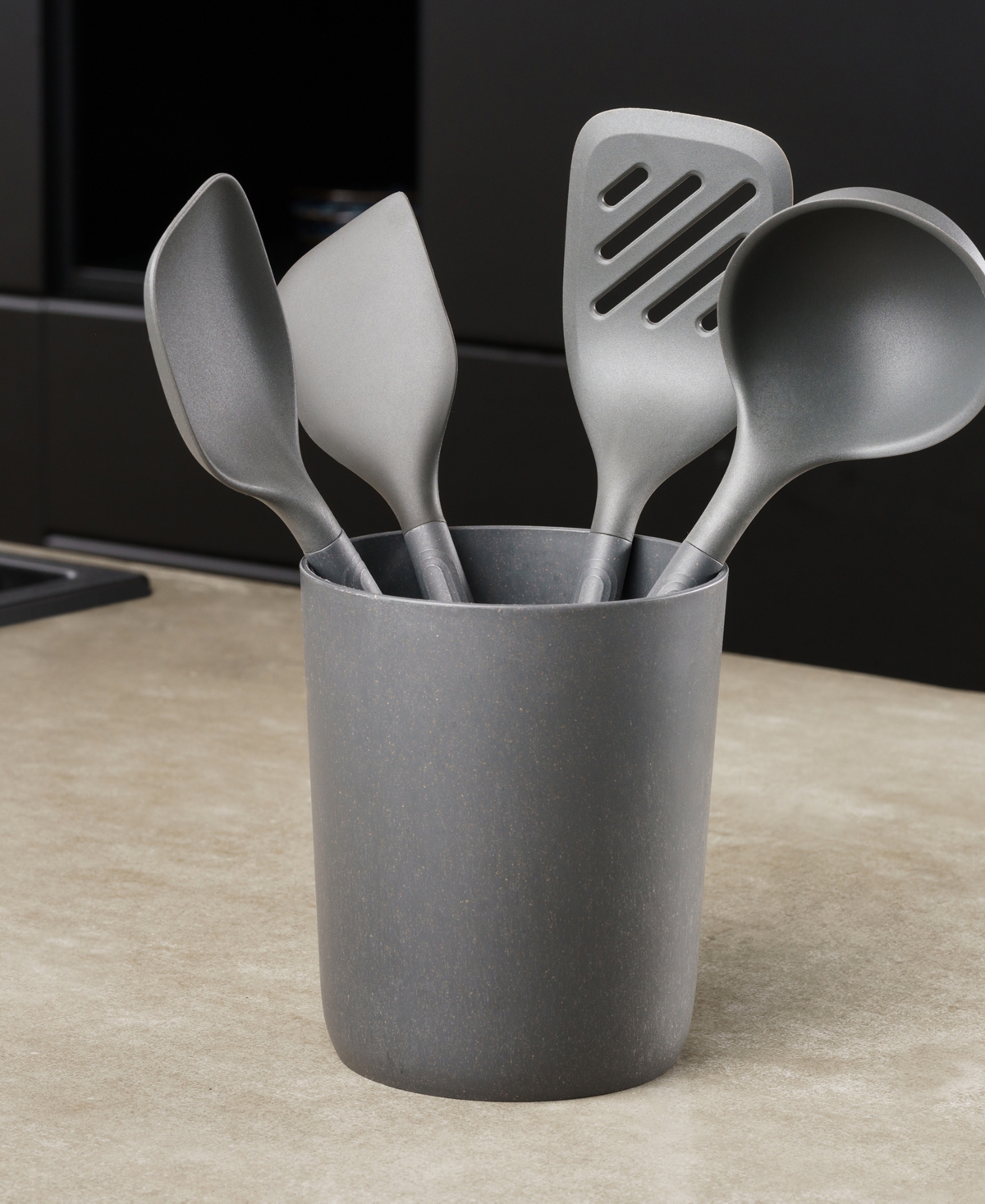 ZYLISS 5-PC. SILICONE & NYLON UTENSIL AND STORAGE CONTAINER SET 