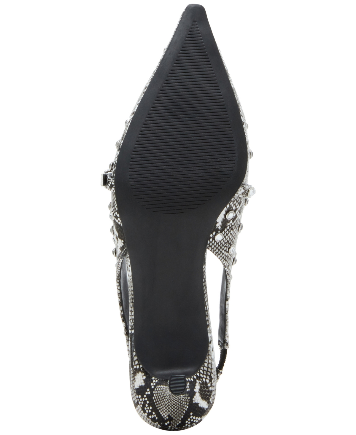 Madden Girl Krystall Rhinestone Pointed-Toe Slingback Kitten-Heel Pumps -Rhinestone