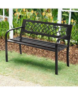 Bench Deck with Steel Frame for outdoor