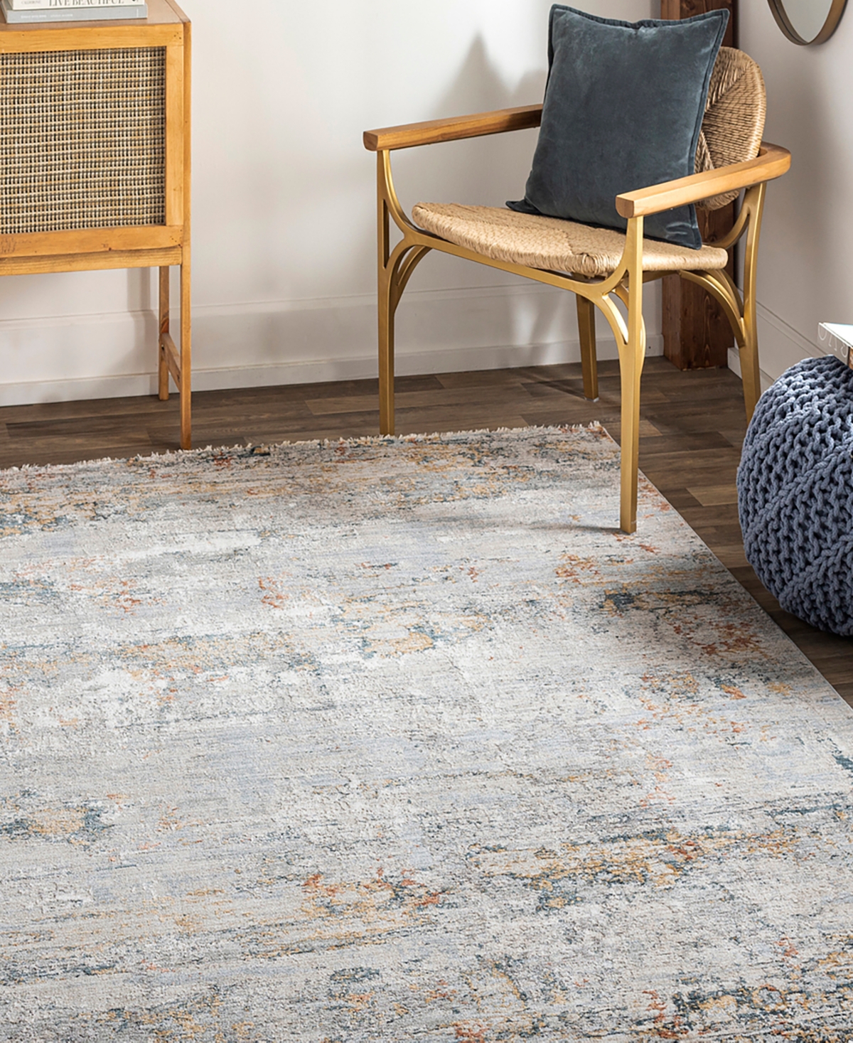 Surya Laila Laa-2300 5'x7'5 Area Rug In Gray- Blue