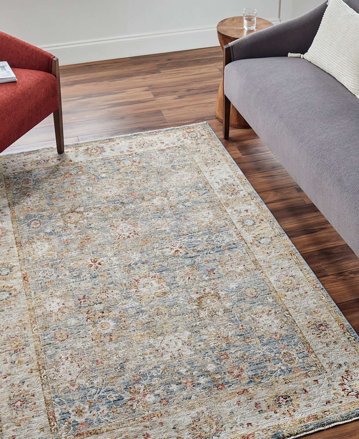 Surya Mona Lisa Mni-2313 7'10x10'3 Area Rug In Rust-denim
