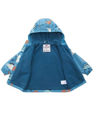 Toddler Boys Fleece Lined Windbreaker Rain Jacket