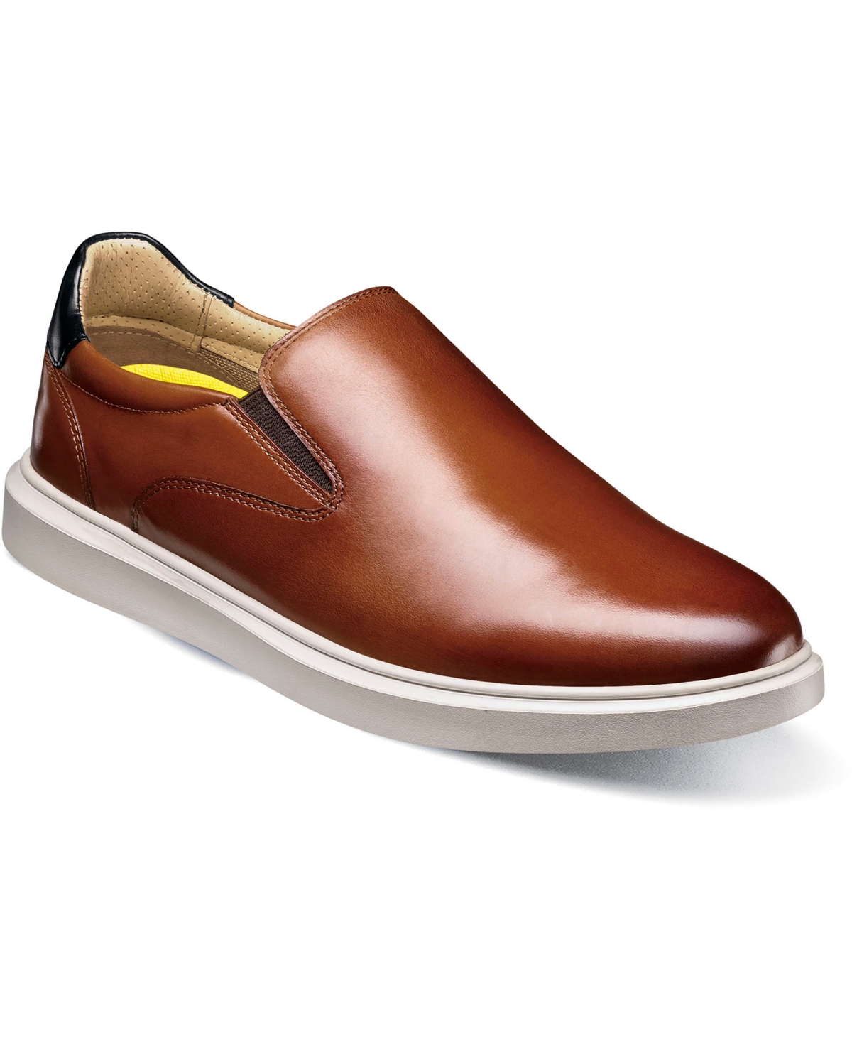 Men's Social Plain Toe Slip On Sneaker - Cognac Mlt