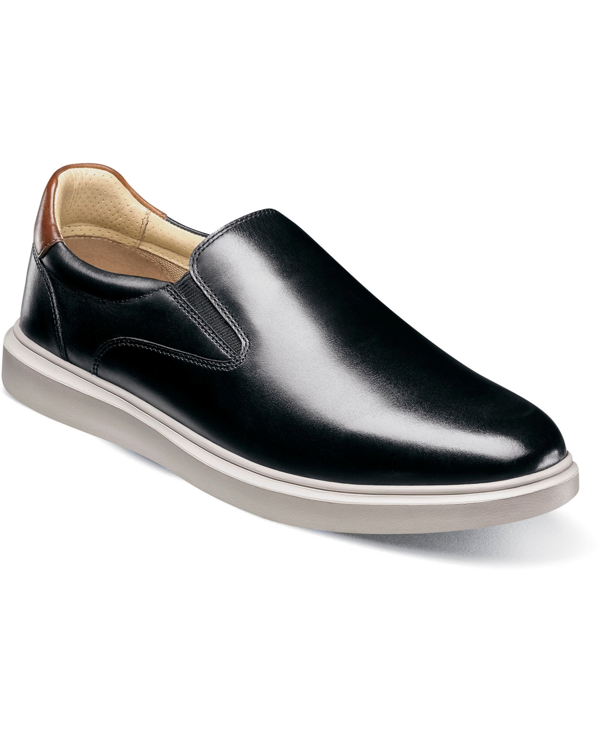 Men's Social Plain Toe Slip On Sneaker - Cognac Mlt