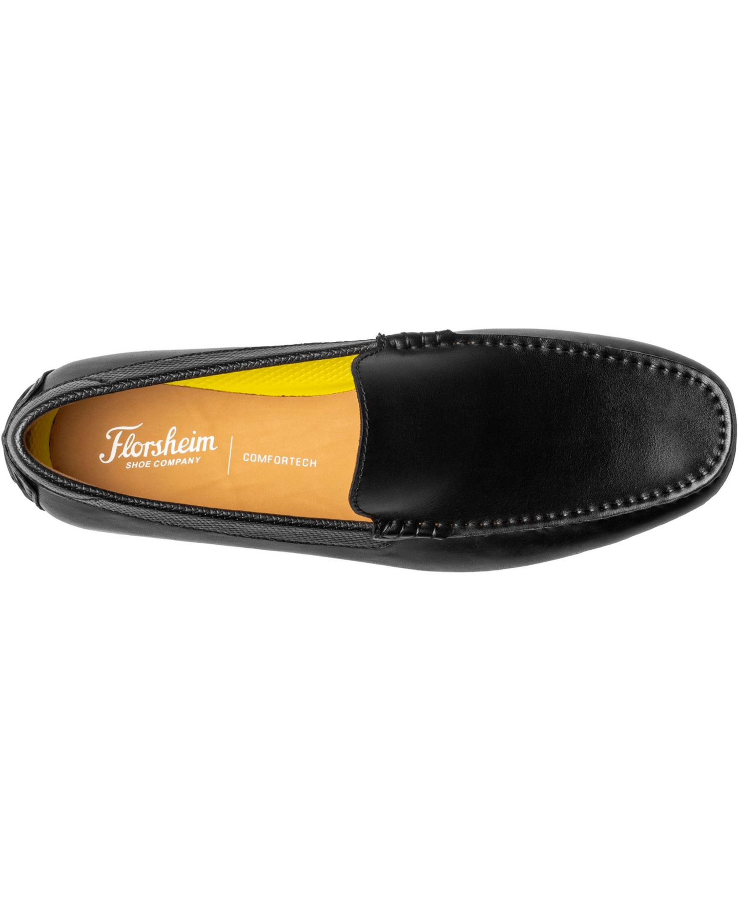 Мужские туфли Florsheim Motor Moc Toe Venetian Driver Loafer, цвет: Чёрный — фото 6