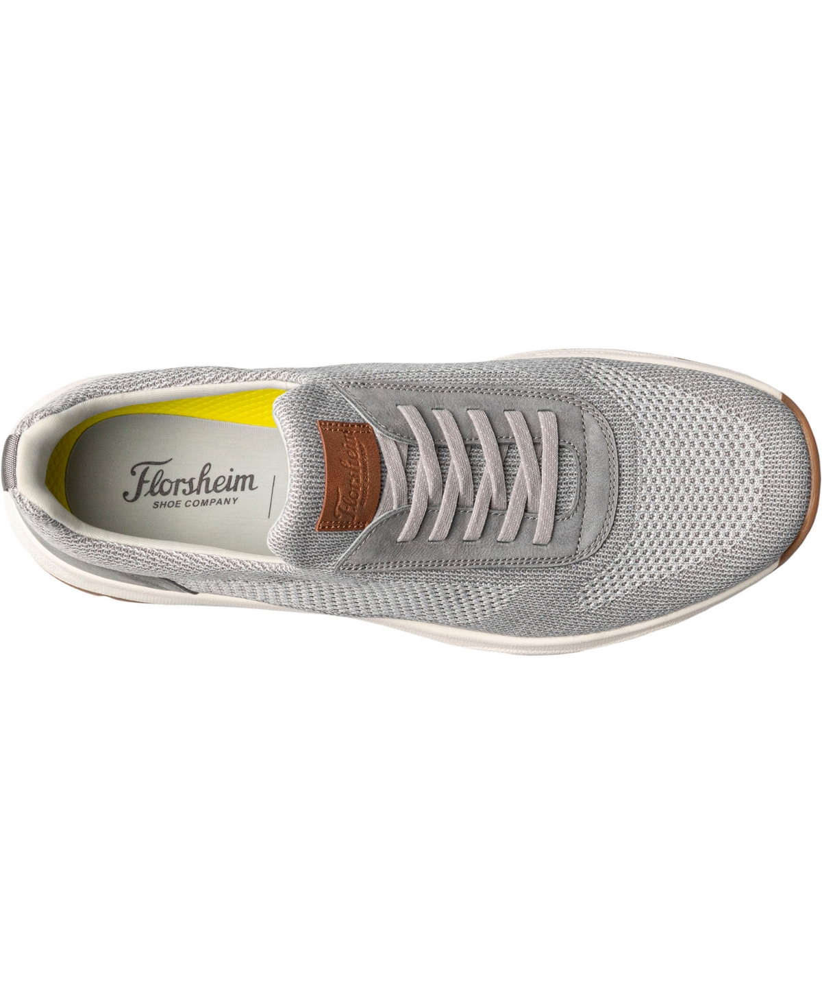 Shop Florsheim Men's Satellite Knit Elastic Lace Slip On Sneaker In Grey
