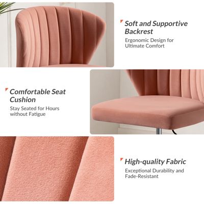 VEBREDA High Adjustable Back Executive Office Chair with Armrest-Brown