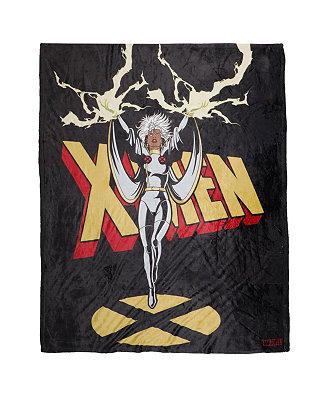 Heroes & Villains Heroes Villains Black X-Men Storm Fleece Blanket - Macy's