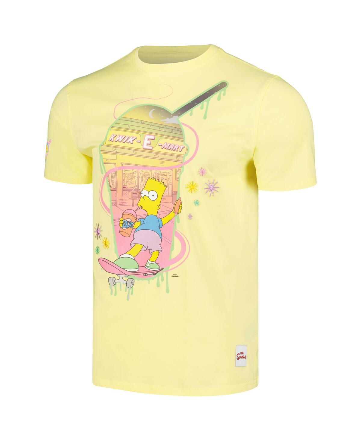 Freeze Max Men's Yellow The Simpsons Bart T-shirt In Yellow