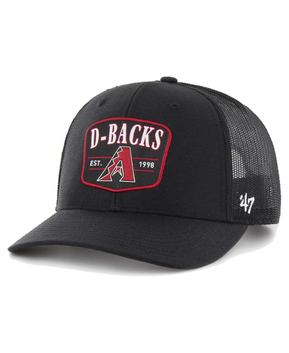 47 Men's Black Arizona Diamondbacks Squad Trucker Adjustable Hat - Black