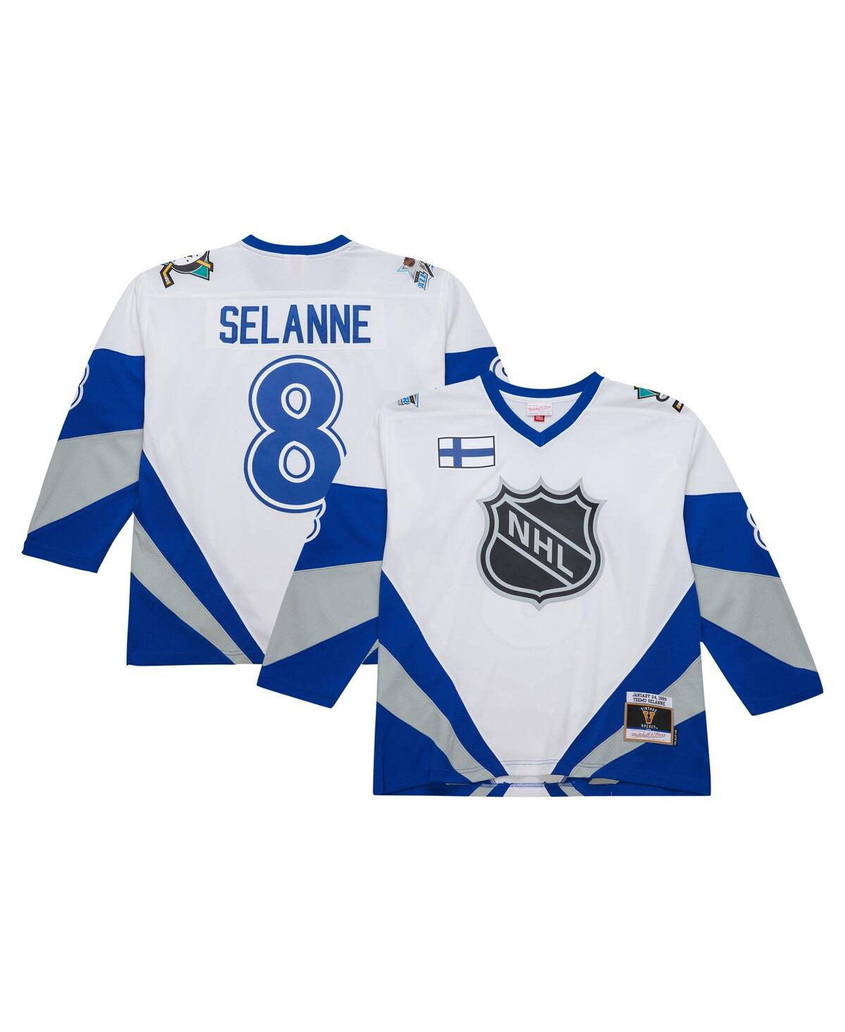 Mitchell Ness Men's Teemu Selanne White 1999 Nhl All-Star Game Blue Line Player Jersey - White