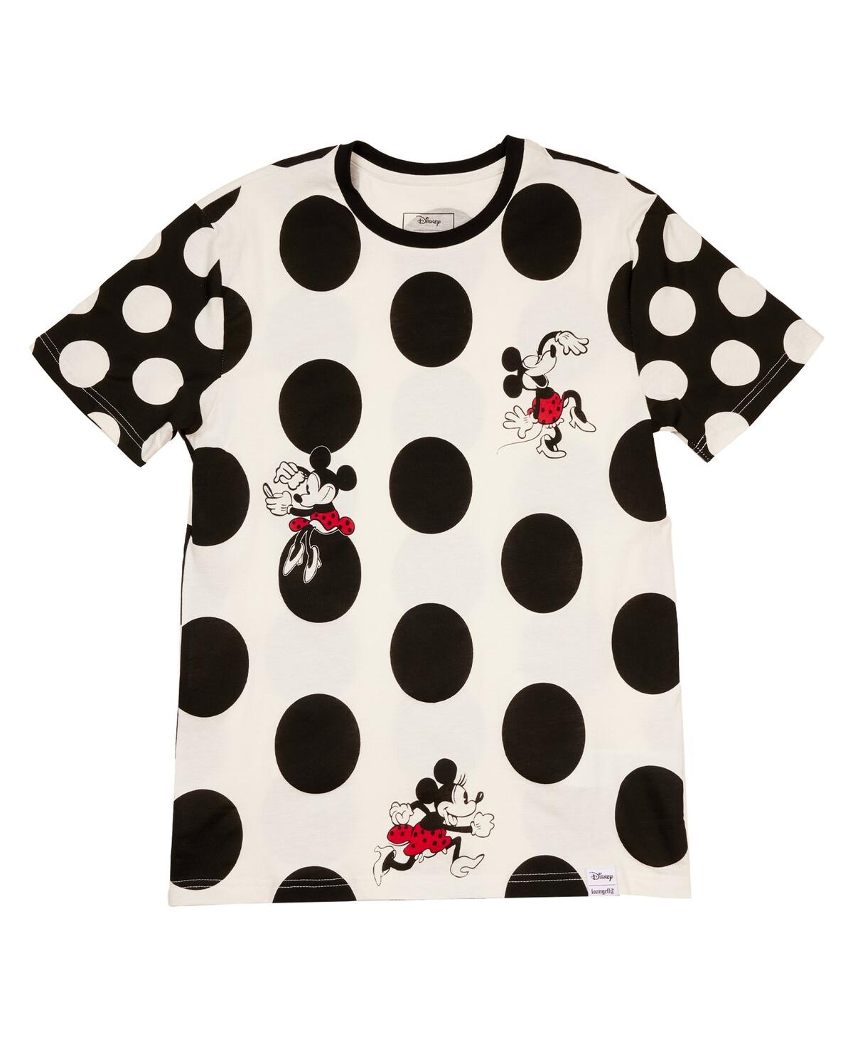 Unisex White Mickey Friends Minnie Mouse Rocks The Dots T-Shirt - White
