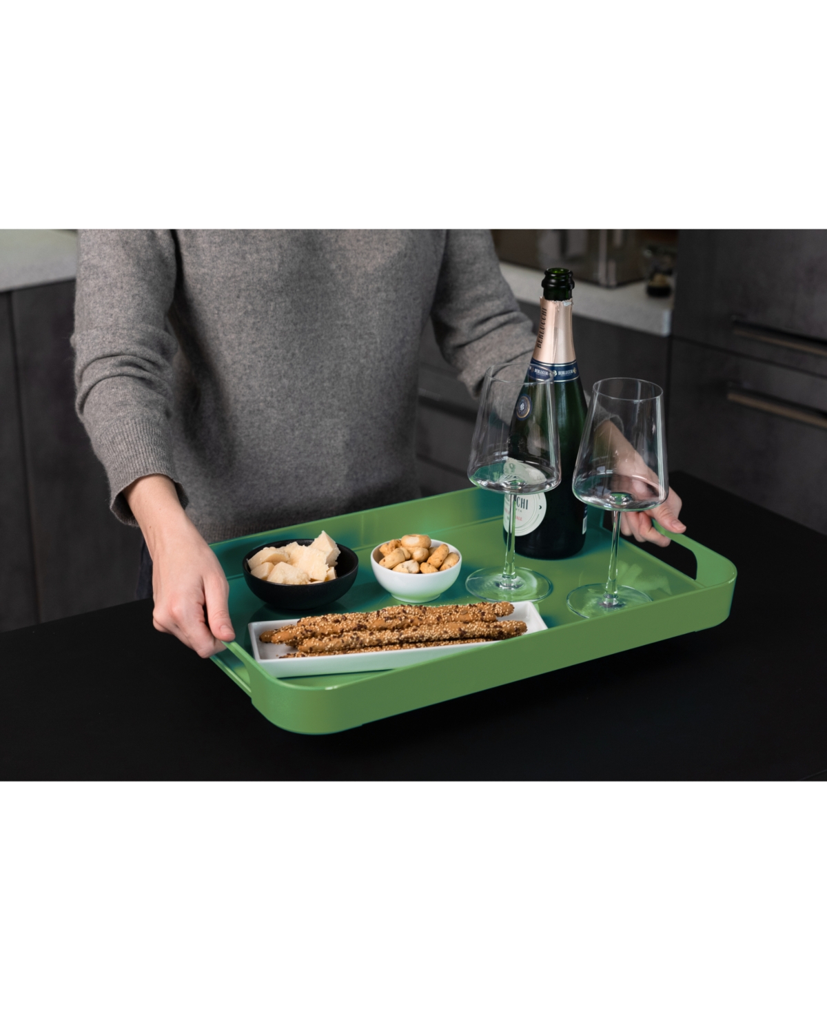 Trebonn Pile 1pc. X-large Tray In White