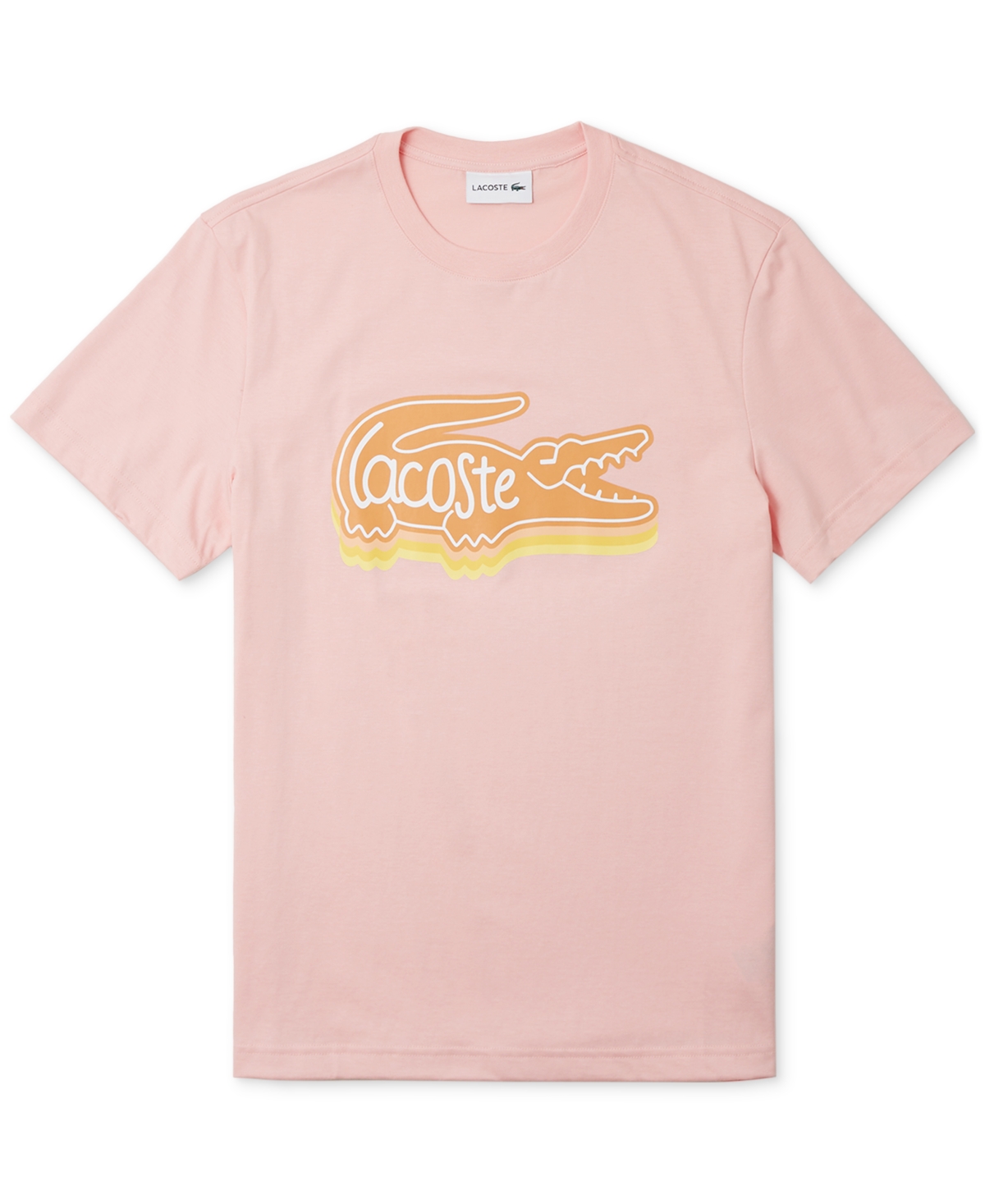 Lacoste Men's Short Sleeve Crewneck Logo Graphic T-Shirt, Created for Macy's - Kf9 Waterlily