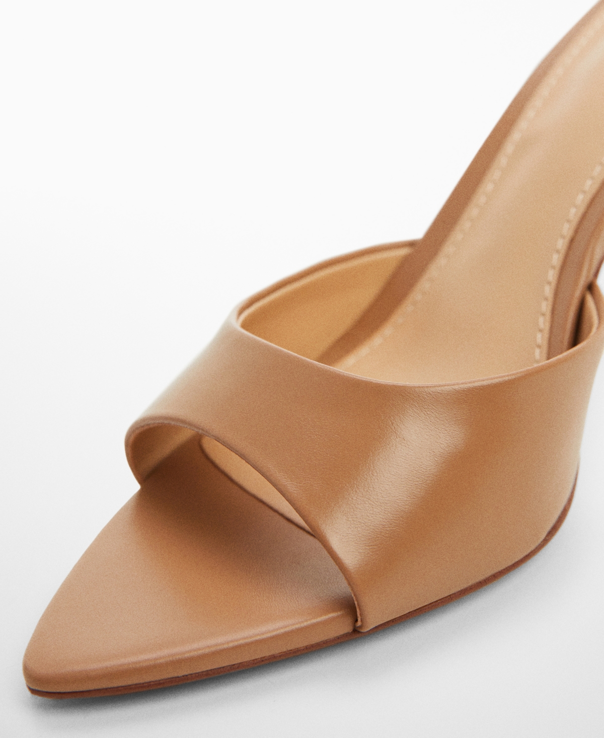 Shop Mango Women's Heel Non-structured Sandals In Light Pastel