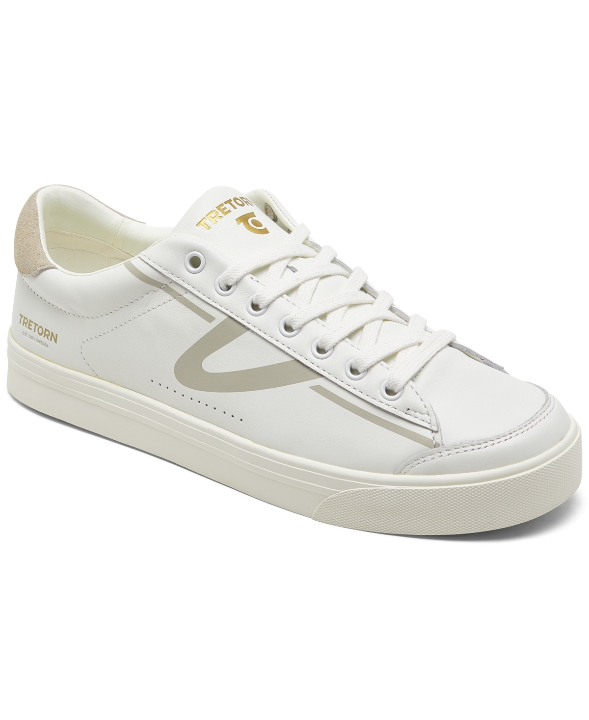 Women's Hopper Casual Sneakers from Finish Line - White/taup