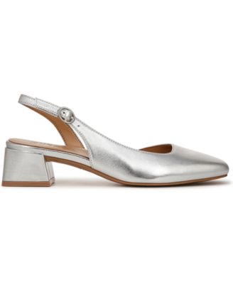Women's Jayla Mid-Heel Square Toe Slingback Pumps